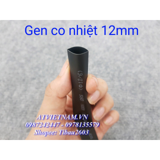 Ống Gen Co Nhiệt Phi 12mm ( 1 Bó 10m)